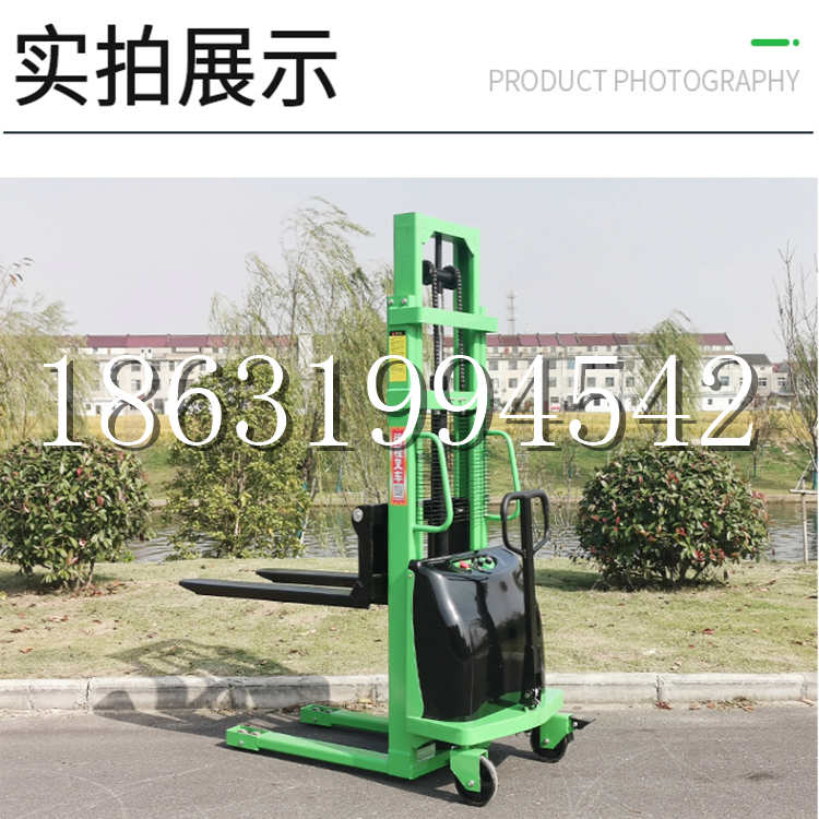 繁峙县电动叉车堆高车液压铲车电瓶1吨2吨站驾步行式小型全自动叉车